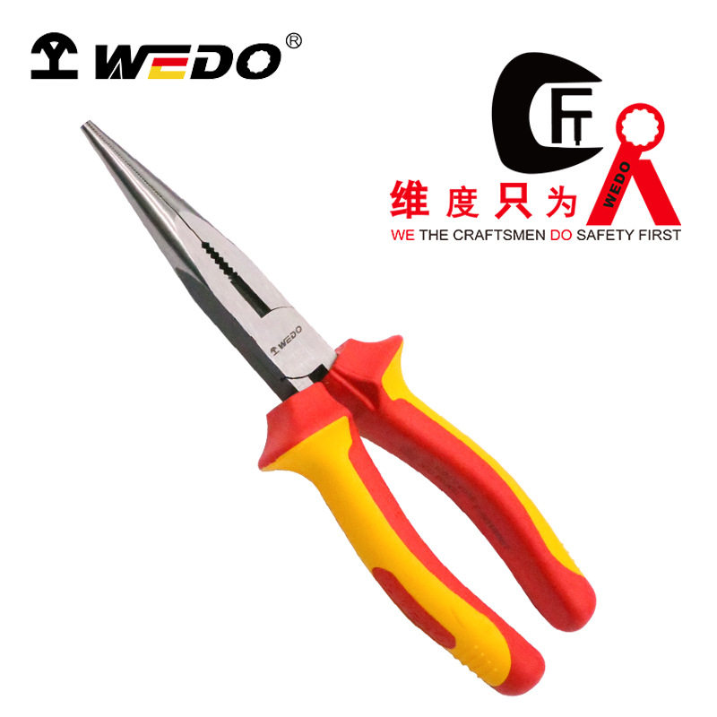WEDO维度绝缘尖嘴钳德式注塑手柄电工专用尖嘴钳子IN502