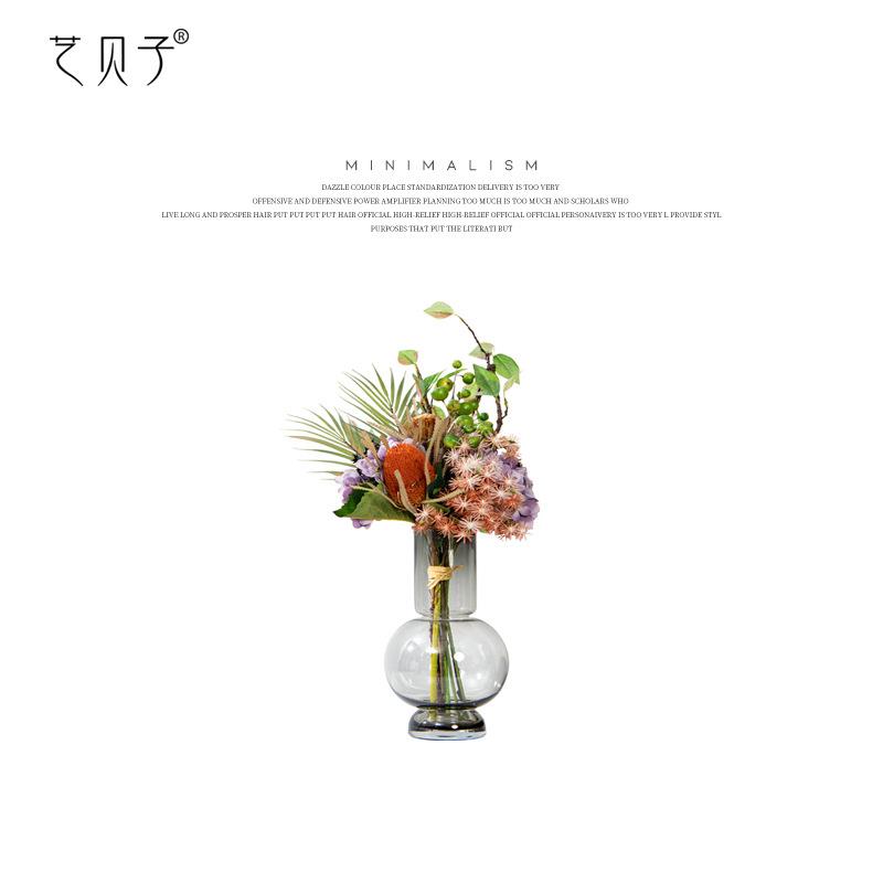 艺贝子简约高档仿真花摆件家居客厅假花束装饰样板间软装摆放花艺