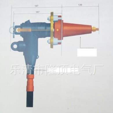 隆顶电气 穿墙式插拔可移动 配电柜电缆连接器 单芯高压连接器