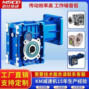 齿轮减速机电机一体小型双输出轴螺旋立式 直角涡轮rv减速机