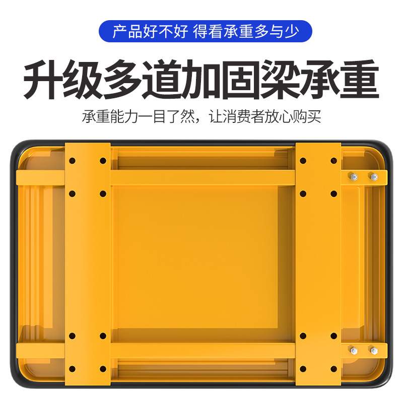 A小推车手推钢板拉货折叠商用搬运车超市仓库便携拖车家用快递