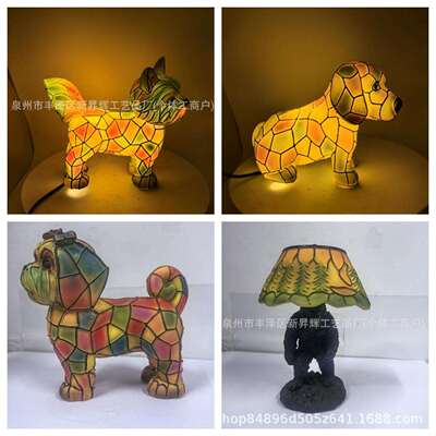 新款CatLamp-DachshundLamp-BigfootLamp动物LED灯摆件