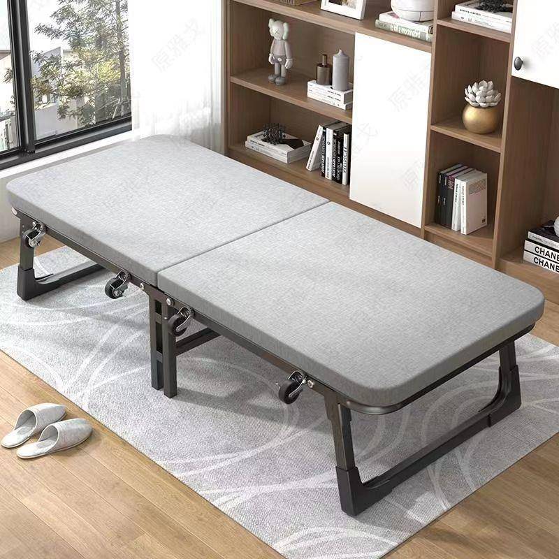 折叠床单人床双人床午休铁床可简易儿童成人办公室家用午休智高圆