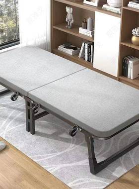 折叠床单人床双人床午休铁床可简易儿童成人办公室家用午休智高圆