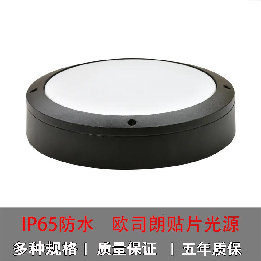 现货供应led防水防潮压铸铝壁灯贴片15W庭院灯圆形壁灯200直径
