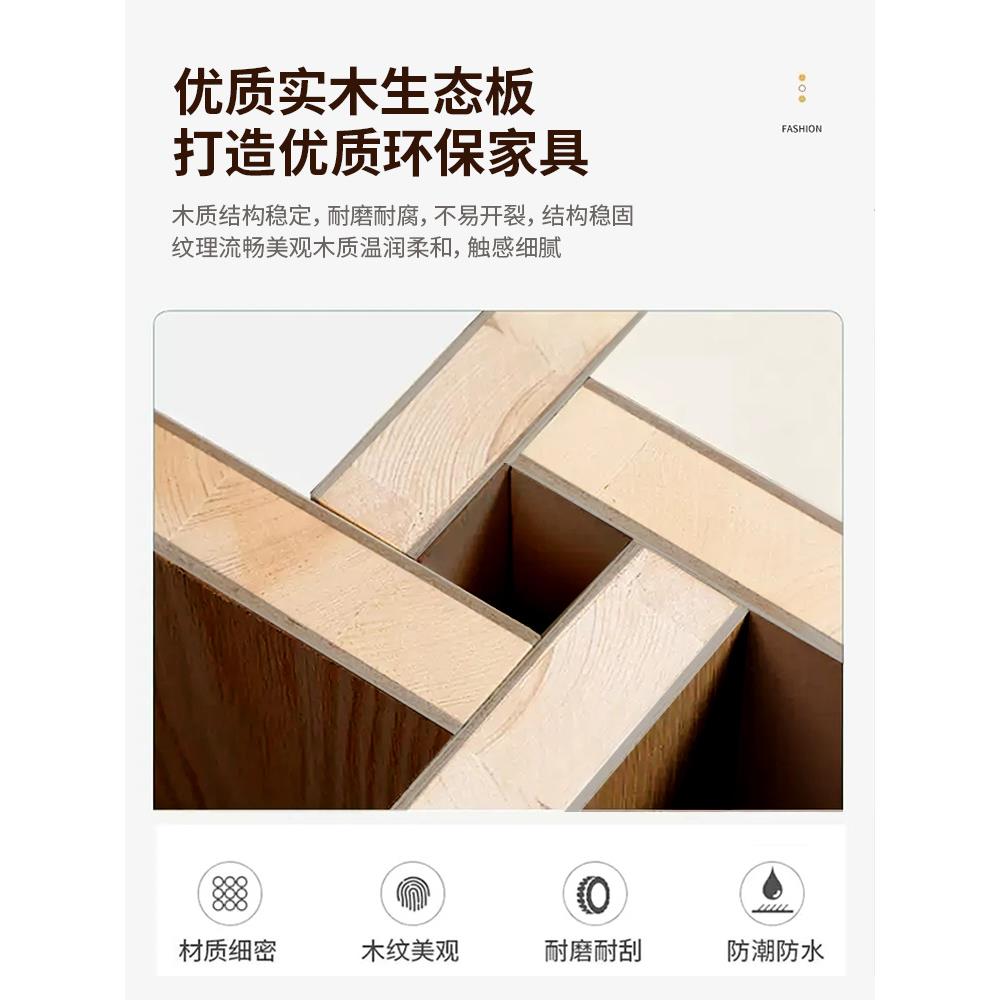 实木书柜储物柜一体家用客厅靠墙展示柜置物架带玻璃门整墙落地柜