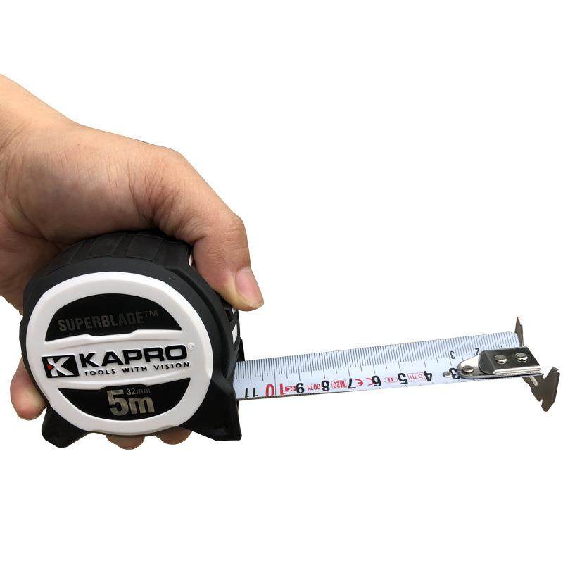 KAPRO开普路卷尺5米加宽耐防折带磁性公制钢卷尺加厚木工尺511