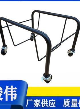 超市购物篮底座五金架篮子折叠底架座塑料篮堆叠架购物篮移动车
