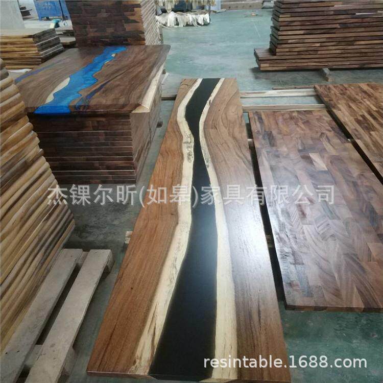 外贸出口实木书桌简易写字桌电脑台式桌现代简约家用办公桌树脂桌