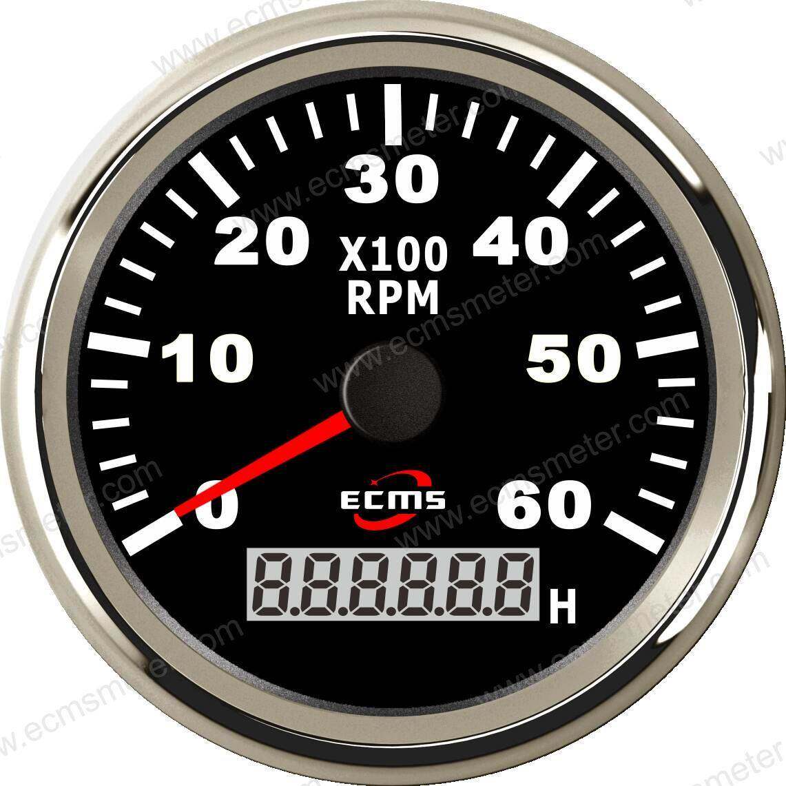 ECP游艇快艇轮船渔船船艇改装车汽车指针转速表6000转速比可设