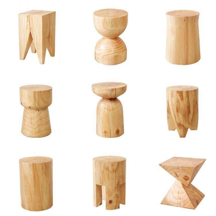 北欧实木墩子凳坐墩木桩底座民宿茶几摆件装饰树墩凳原木凳子木艺