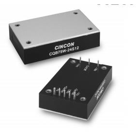 砖式DC/DC转换器CQB75W-48S3V3NCQB75W-24S12NCQB75W-24S15N