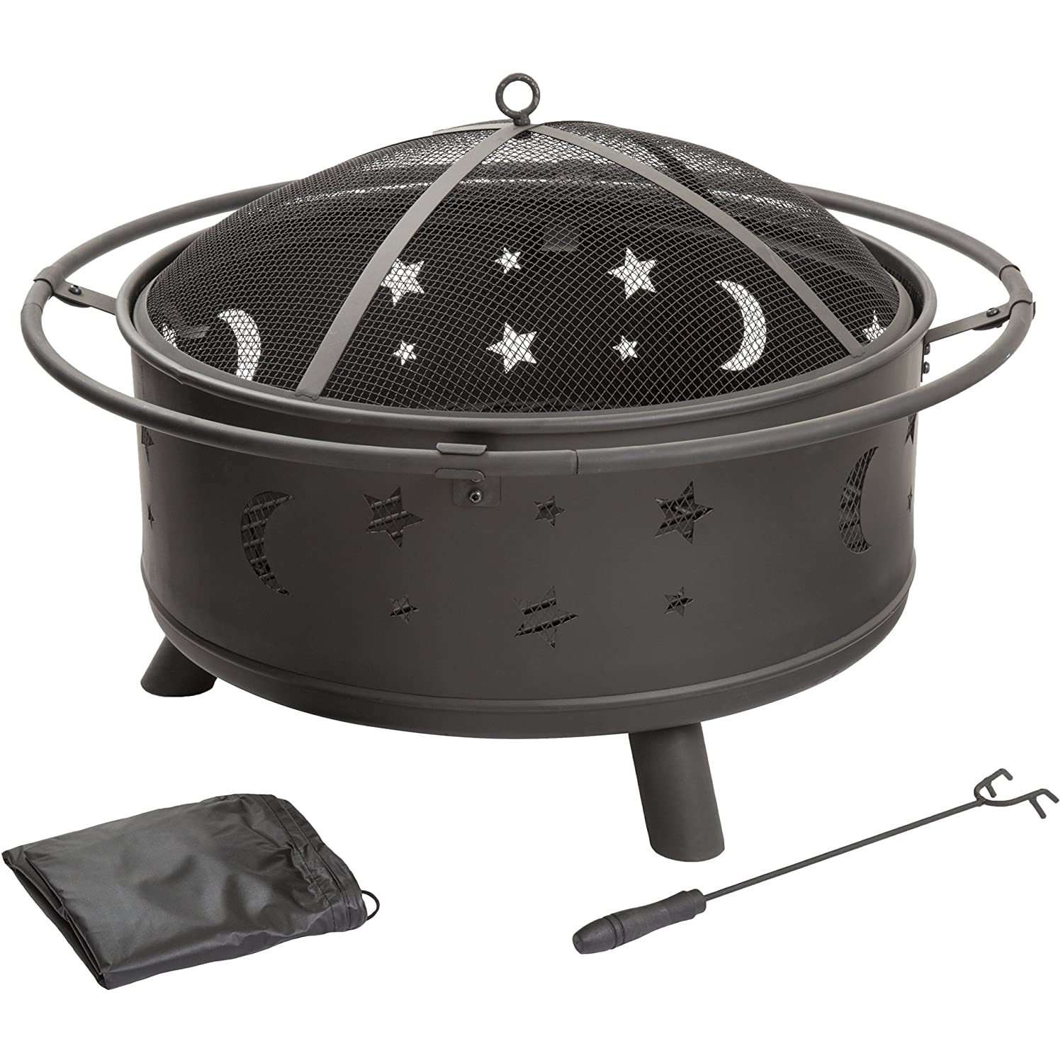 电商户外取暖火盆柴火炉烤火庭院取暖炉篝火firepit户外便携