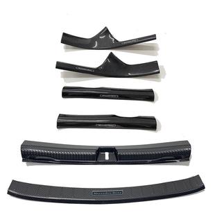 适用于22款 迎宾踏板后备箱护板尾门防护饰条贴 奔驰C级门槛条改装