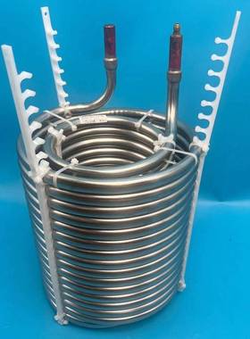 工业冷水机304/316不锈钢盘管制冷蒸发换热散冷器盘管3P5P10P-80P