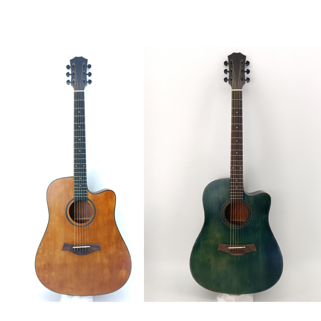 单板吉他现货41寸云杉哑光民谣木吉他面单乐器直销现货gu