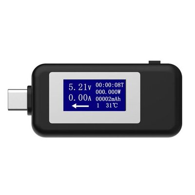 现货Multi-fuctioal USB Tester Type C LCD Digital Curret Vta
