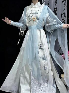 汉服少年白马醉春风凤九男款仙侠古装改良汉元素女款古风武侠套装