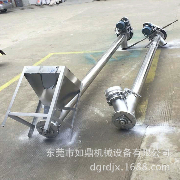 管式螺旋输送机不锈钢螺杆上料机螺旋提升机