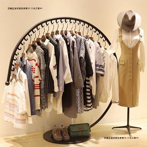 服装店展示架衣架家用落地立式挂衣架卧室晾衣架子摆摊货架陈列架