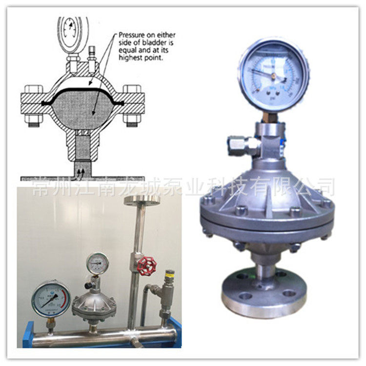 不锈钢隔膜式缓冲器 阻尼器 均流器 计量泵缓冲器型号LCPD-S