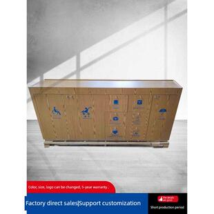 烤漆银行便民服务柜台填单台公安社区物业便民桌行政厅便民柜定制