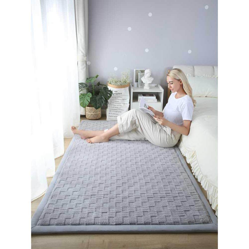 加厚地毯床边毯婴儿宝宝床下防摔垫卧室床前隔凉地铺垫儿童房地垫