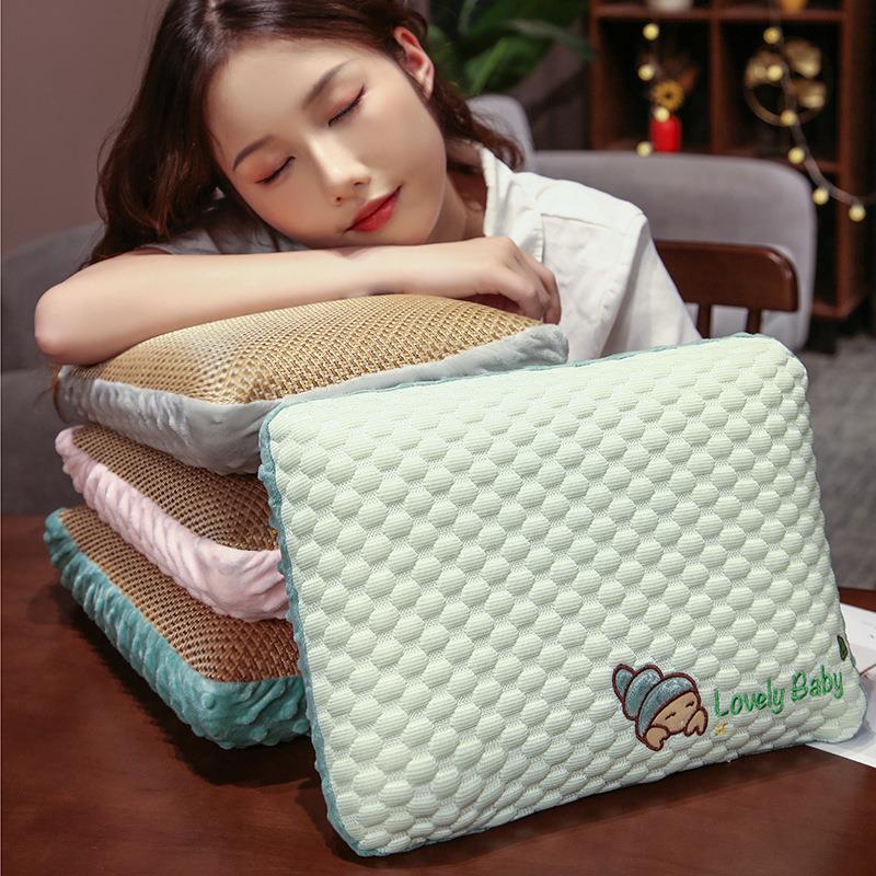 迷你午睡枕趴睡便携小枕头记忆棉办公室学生午休睡觉抱枕儿童