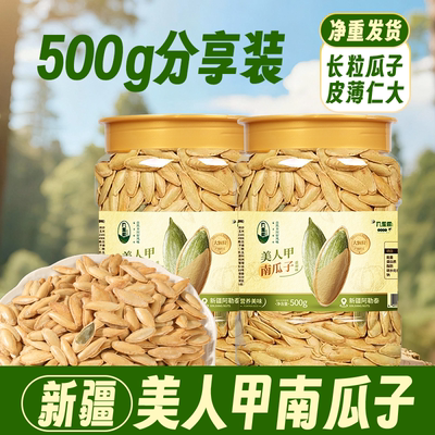 新疆美人甲带壳南瓜子大颗粒