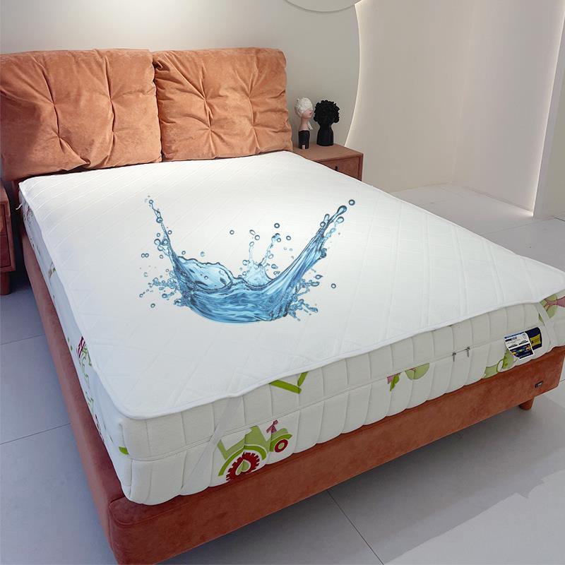 防水保护垫隔尿防污针织空气层加厚垫子四角松紧带TPU防水膜