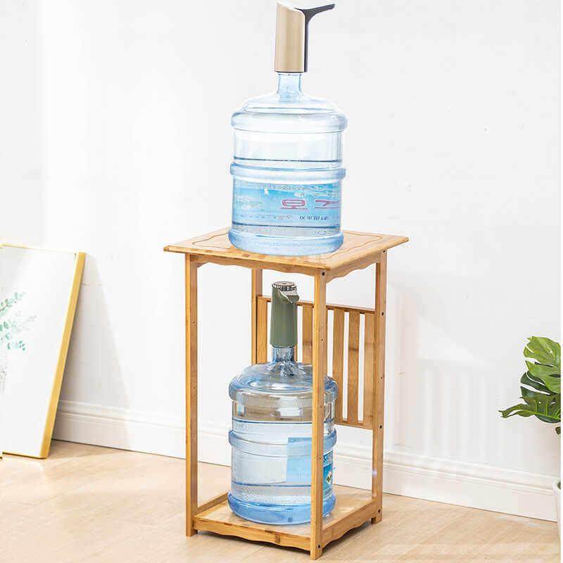 加固水桶放置桌架竹茶杯架加高桶装水抽水器架子实木饮水机置物架,住宅家具,搁板/置物架/家用陈列架,淘宝优惠券,粉丝福利购,淘宝优惠卷