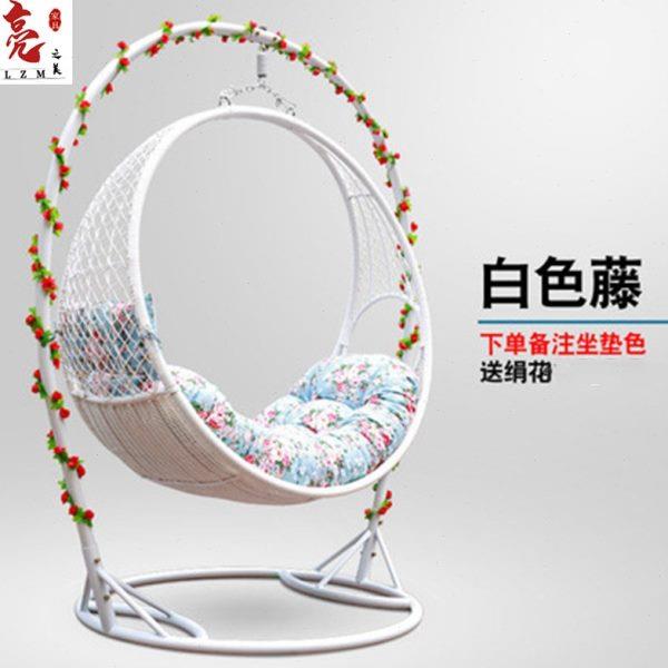 户外藤编秋千大吊篮室内阳台网红民宿景点午睡懒人吊篮摇篮躺床椅