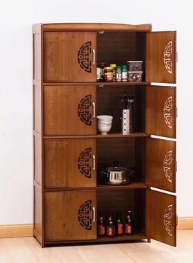 楠竹带门书柜阳台防晒储物柜飘窗柜收纳落地柜客厅卧室置物柜