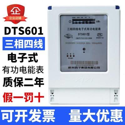 DTS601杭州西子10A20A40A60A80A100A杭州西子三相四线电子式电表