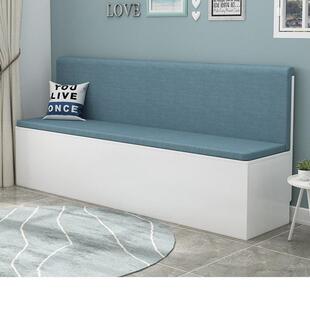 卡座沙发家用小户型饭厅收纳柜定制软包靠墙转角卡座储物沙发凳