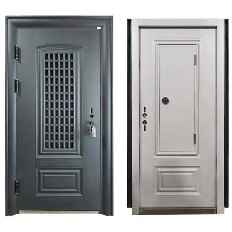甲级双色通风防盗门中门进户入户门透气防蚊锌合金氟碳漆现货新款