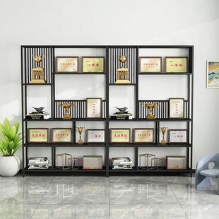 荣誉证书奖杯奖牌展示架办公室牌匾奖品证照铜牌陈列架展示柜定制