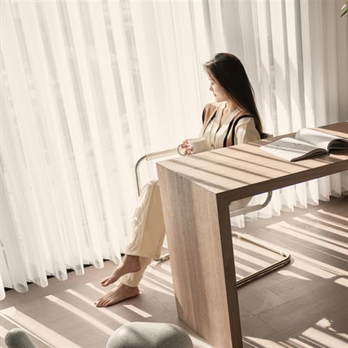 网红智能电动梦幻帘窗帘纱帘垂直帘客厅卧室竖百叶办公室遮光定制