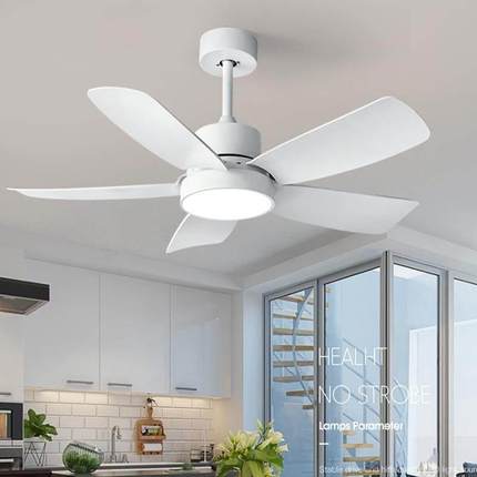 全谱风扇199吊灯餐卧室主卧房间吸顶厅电扇灯一体灯led固定光叶扇