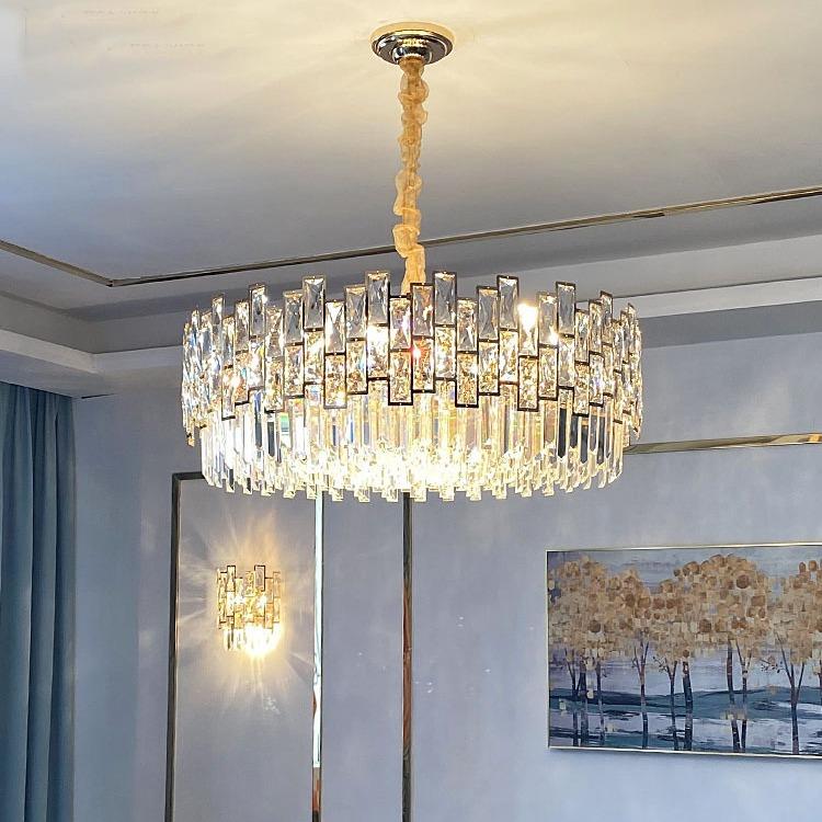 港式轻奢水晶客厅吊灯现代主卧室餐厅灯具全屋套餐组合2024年新款