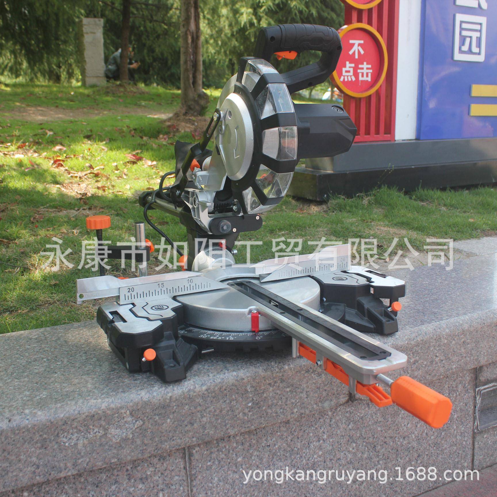 拉杆式切割机锯铝机10寸12寸14寸铝合金木材不锈钢金属45度界铝机