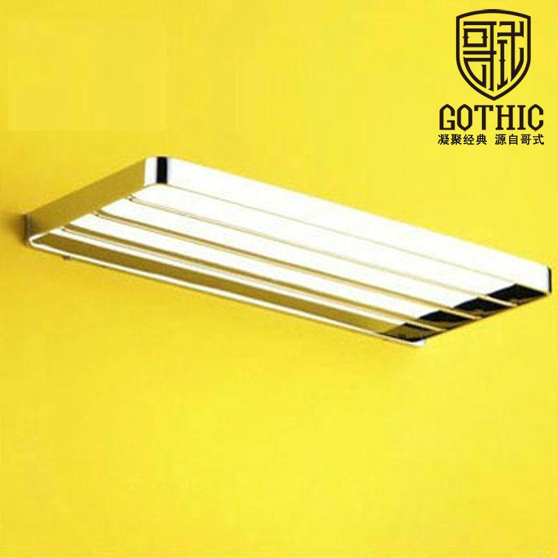 哥式GOTHIC卫生间全铜L系列单层浴巾架毛巾架置物架浴室五金挂件