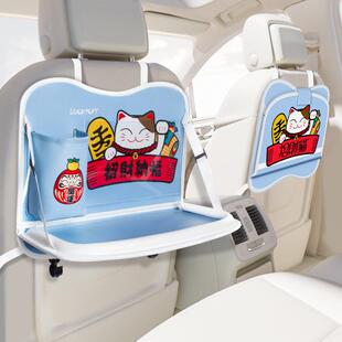 车载垃圾袋收纳袋汽车椅背袋触屏透明口袋收纳袋可折叠餐桌收纳袋