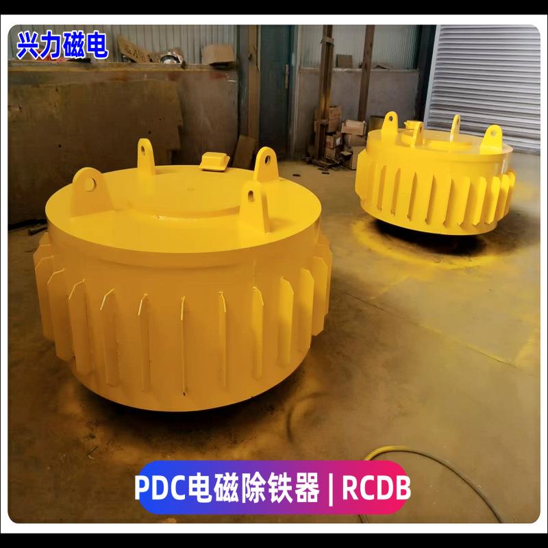 PDC-6电磁除铁器砖厂煤矸石石料厂水泥厂专用盘式强磁吸铁机