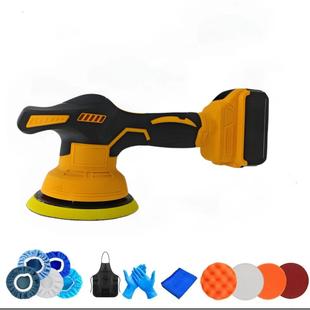新款数显德伟锂电抛光机打蜡机便捷式汽车抛光打磨可调速手持