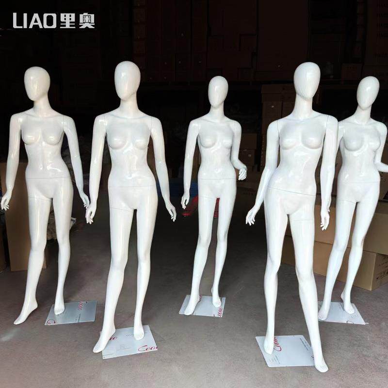 模特道具广州直销时尚玻璃钢橱窗人体模型女服装展示