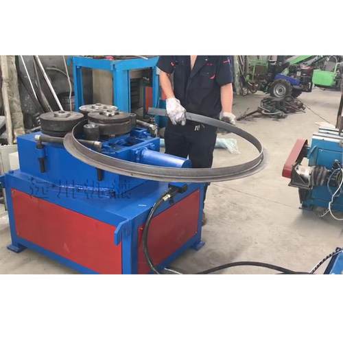 扁铁法兰成型机卧式三轴液压卷圆机方管圆管槽钢扁铁卷法兰机