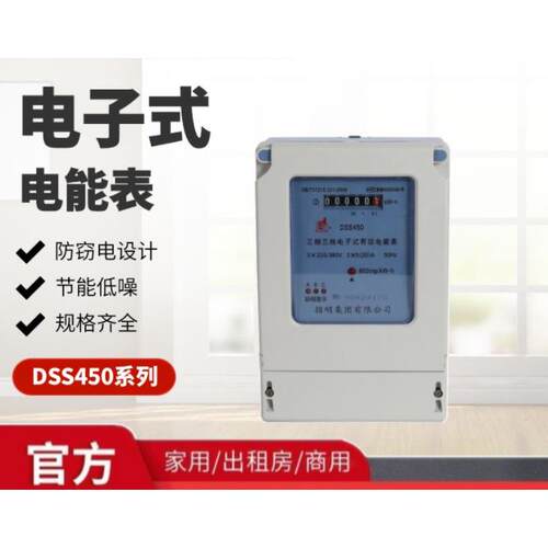 DSS450三相三线电子式电能表10(40)A电子式有功电能表3*100V高