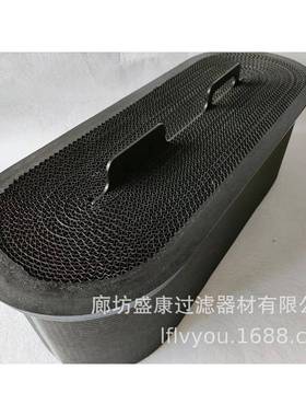 缠绕滤芯p033755-016-340黑色蜂窝滤芯长方形空气滤芯