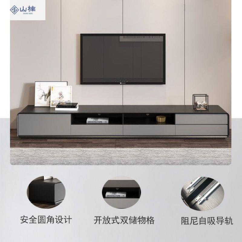 轻奢简约现代风新款小户型电视柜、电视柜家用落地、茶几组合